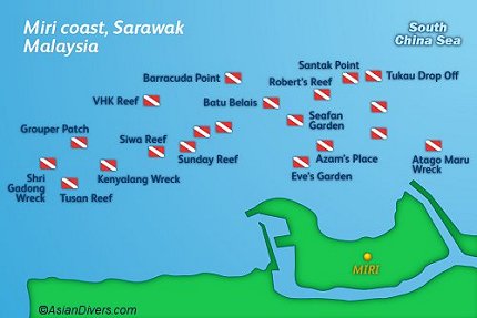 Miri Dive Sites